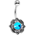BodyCandy Clear Aqua Gem Sophisticated Star Belly Ring — main product shot