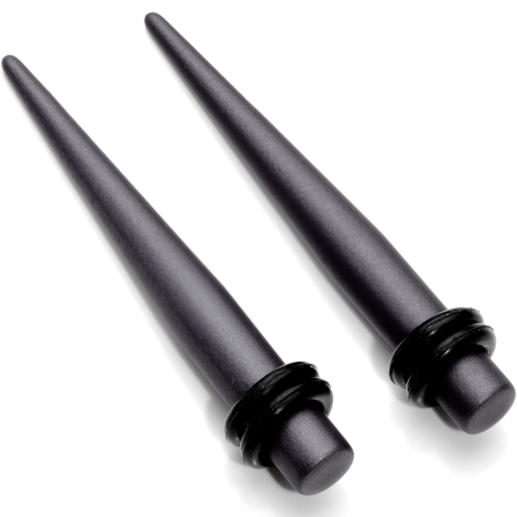 BodyCandy Brown Matte Silicone Straight Taper Set 4mm to 12mm — color detail