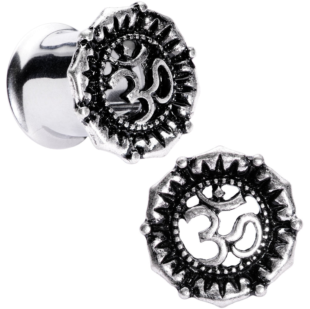 BodyCandy Ohm My Goodness Double Flare Tunnel Plug Set 6mm to 16mm — main product shot