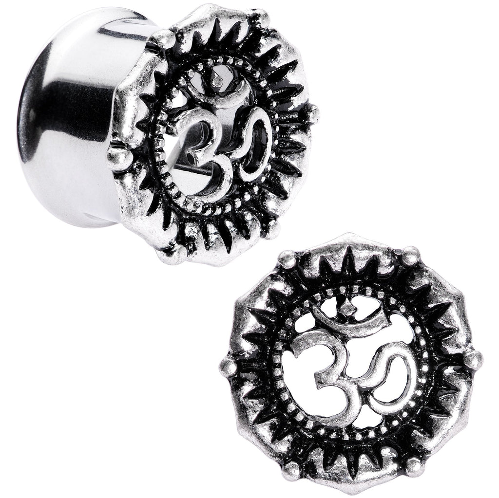 BodyCandy Ohm My Goodness Double Flare Tunnel Plug Set 6mm to 16mm — size reference