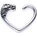 BodyCandy 16G 3/8 Lion Tamer Right Heart Closure Ring — main product shot