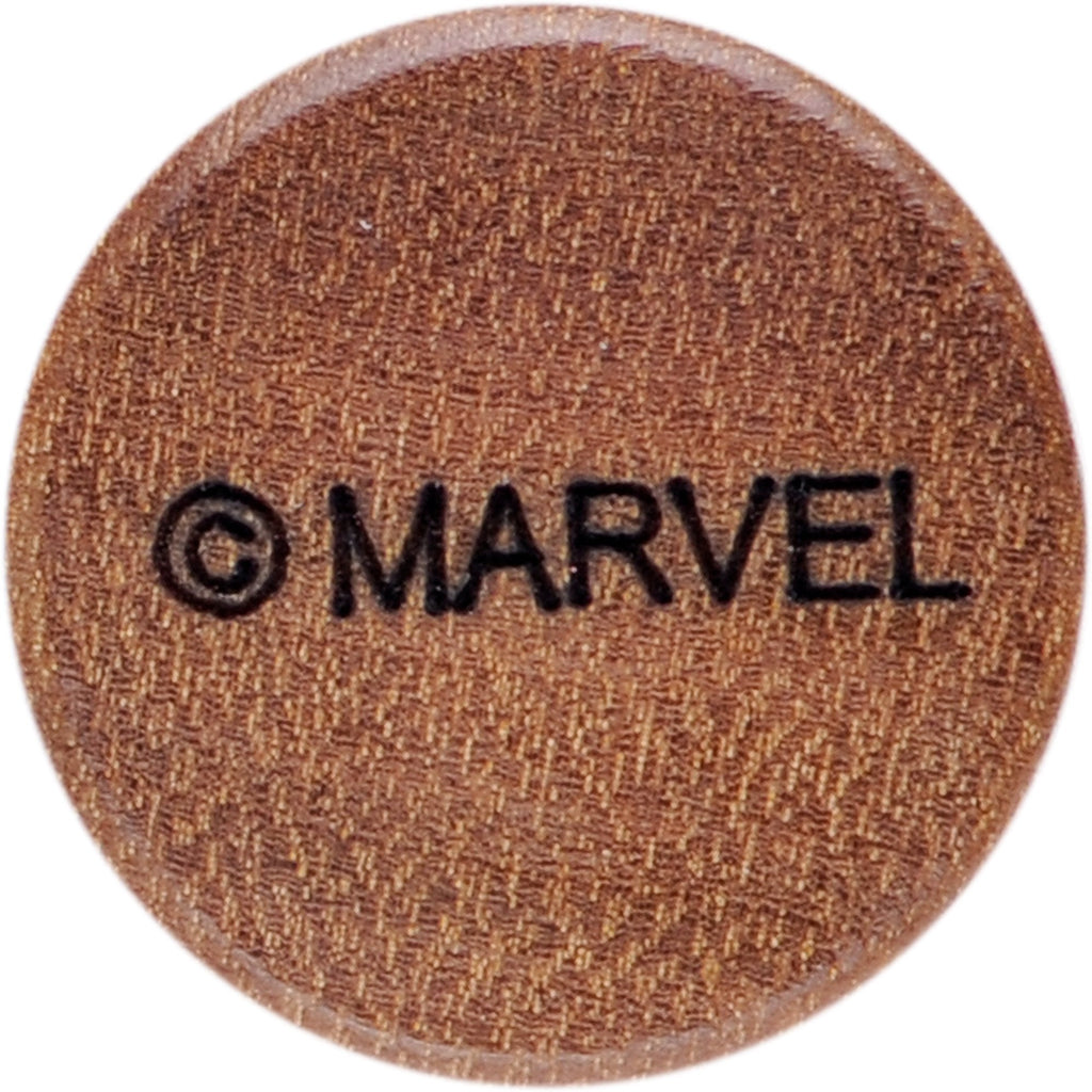BodyCandy Licensed Marvel Black Panther Sawo Wood Saddle Plug Set — side view