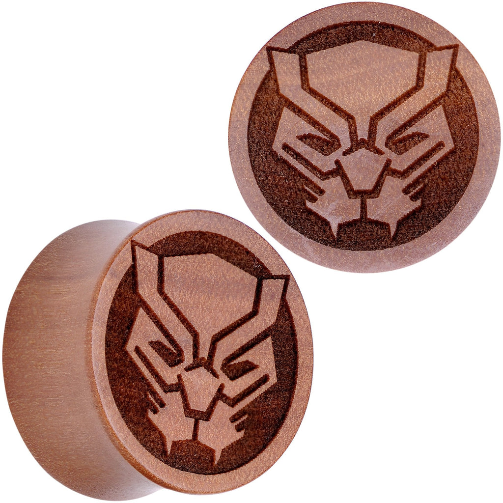 BodyCandy Licensed Marvel Black Panther Sawo Wood Saddle Plug Set — packaging