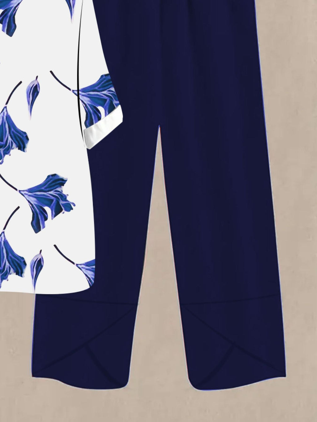Printed Half Sleeve Top and Pants Set