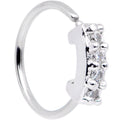 BodyCandy 20G 5/16 Clear CZ Gem Quartet Shine Seamless Circular Ring — main product shot