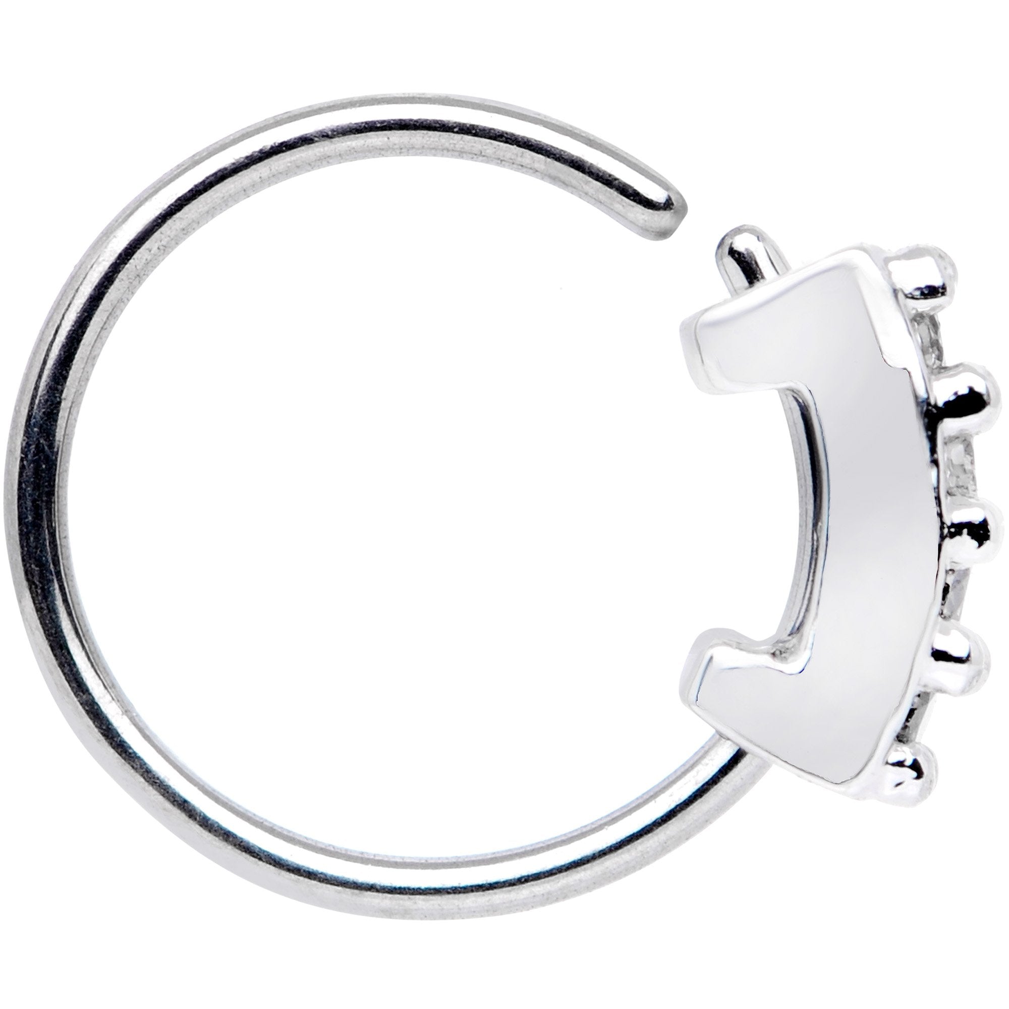 BodyCandy 20G 5/16 Clear CZ Gem Quartet Shine Seamless Circular Ring — detail and construction
