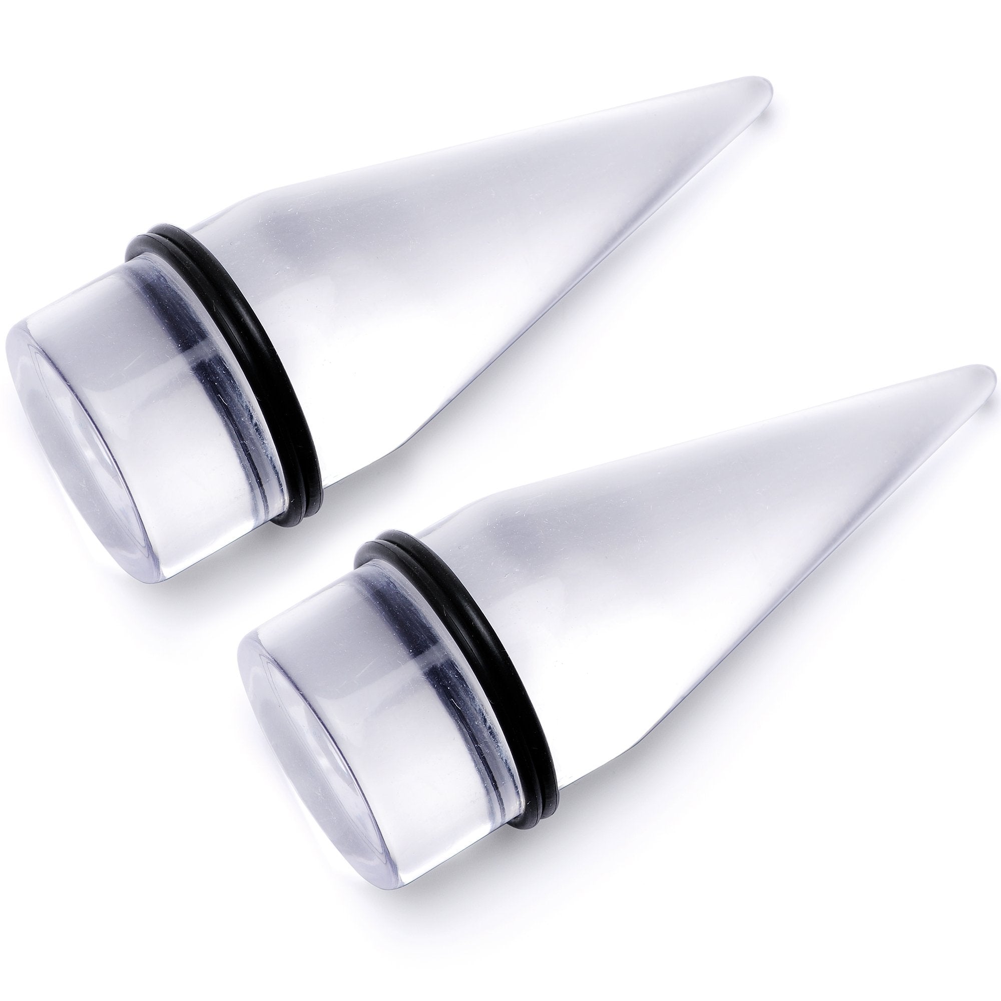 BodyCandy Freaky Fun Lightweight Clear Acrylic Straight Taper Set 2mm to 1 Inch — packaging