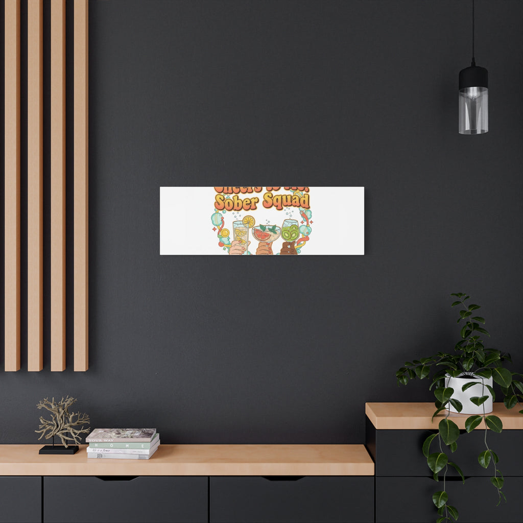 Cheers to Me Sober Squad Canvas | Dry January Mocktail Art