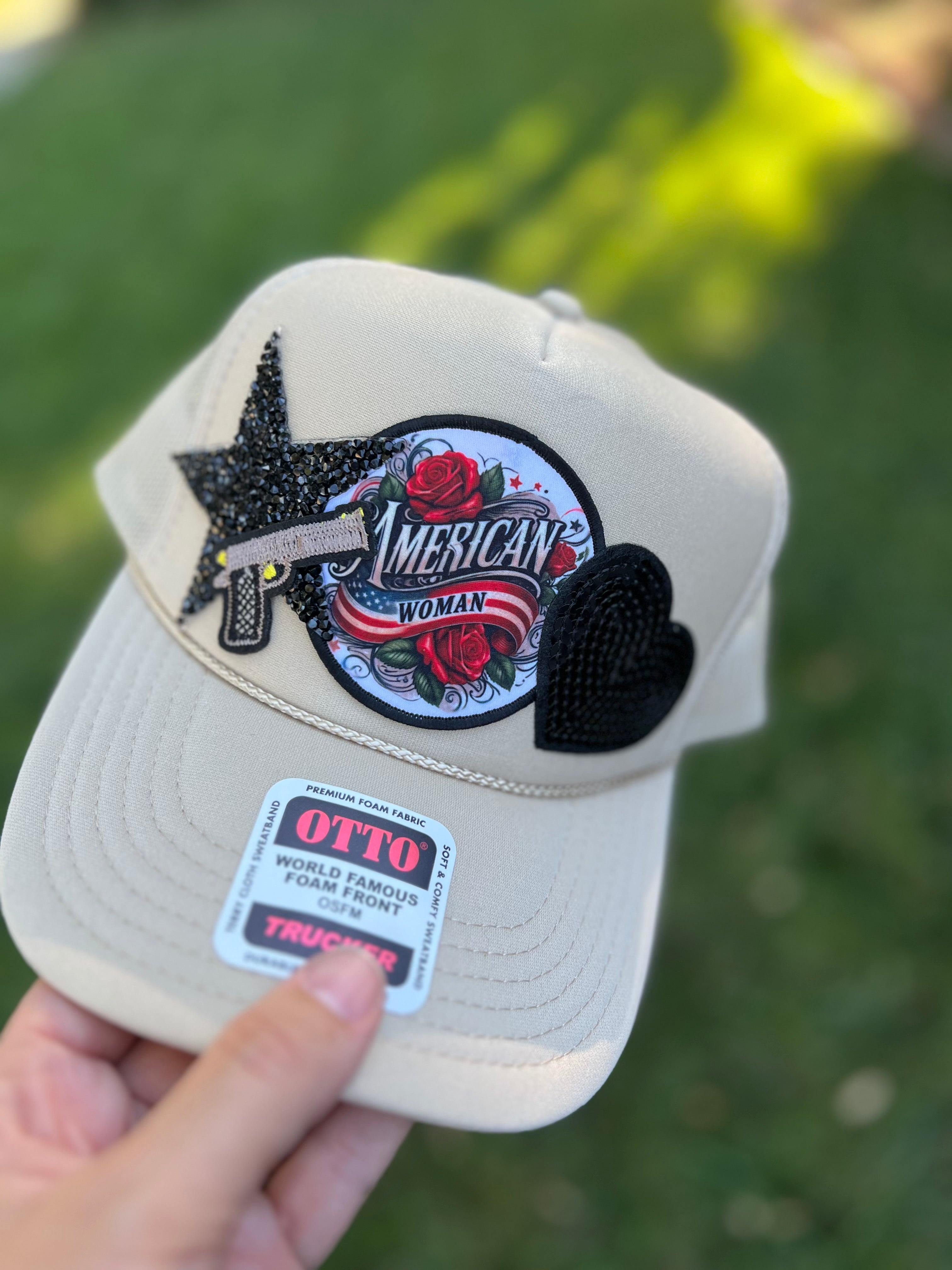 Pretty Little Patriot Pretty Little Patriot American Woman Patch Hat -clearance — detail shot 6