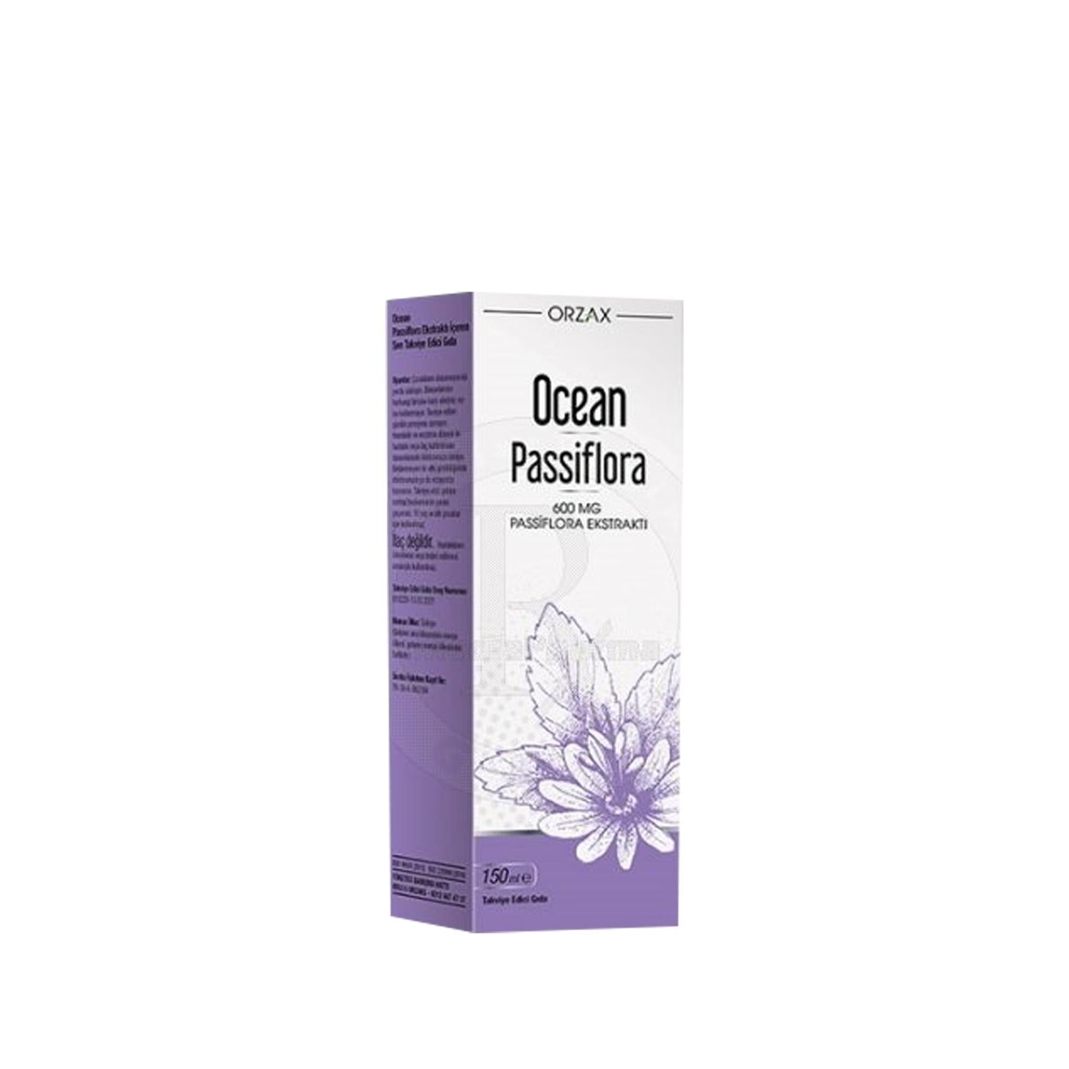 Orzax Ocean Passiflora Syrup 150ml - Natural Health Supplement for Anxiety Relief