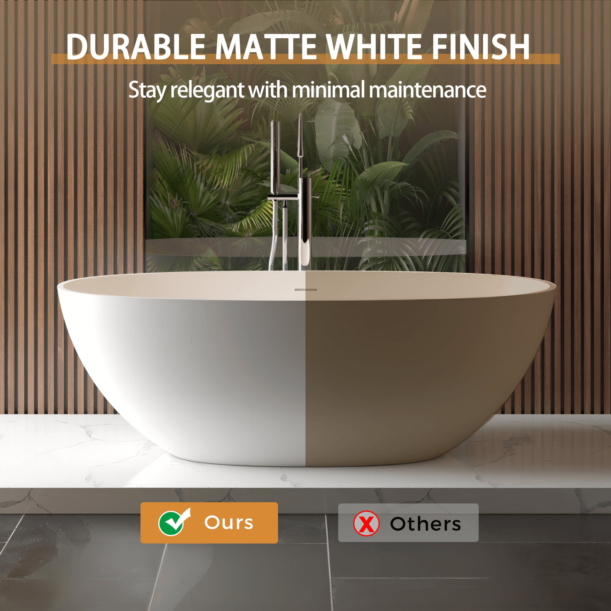Nuvia Virella 65-Inch Luxury Freestanding Soaking Bathtub With Overflow And Pop-Up Drain (SAK69451) – SAKSBY WHOLESALE, view 
