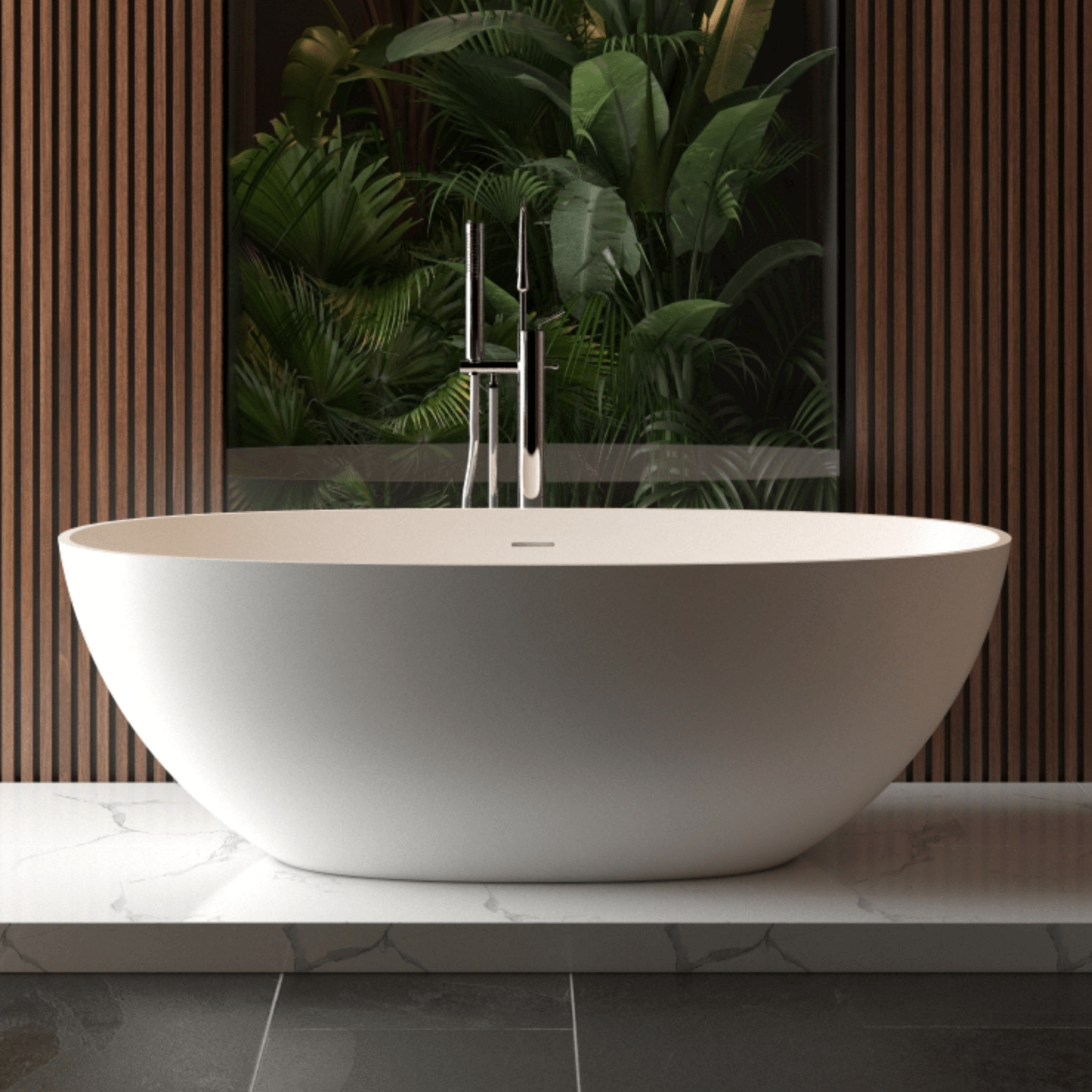Nuvia Virella 65-Inch Luxury Freestanding Soaking Bathtub With Overflow And Pop-Up Drain (SAK69451) – SAKSBY WHOLESALE