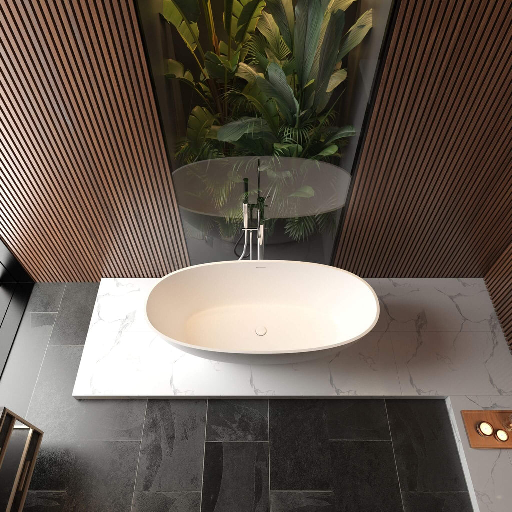 Nuvia Virella 65-Inch Luxury Freestanding Soaking Bathtub With Overflow And Pop-Up Drain (SAK69451) – SAKSBY WHOLESALE, view 