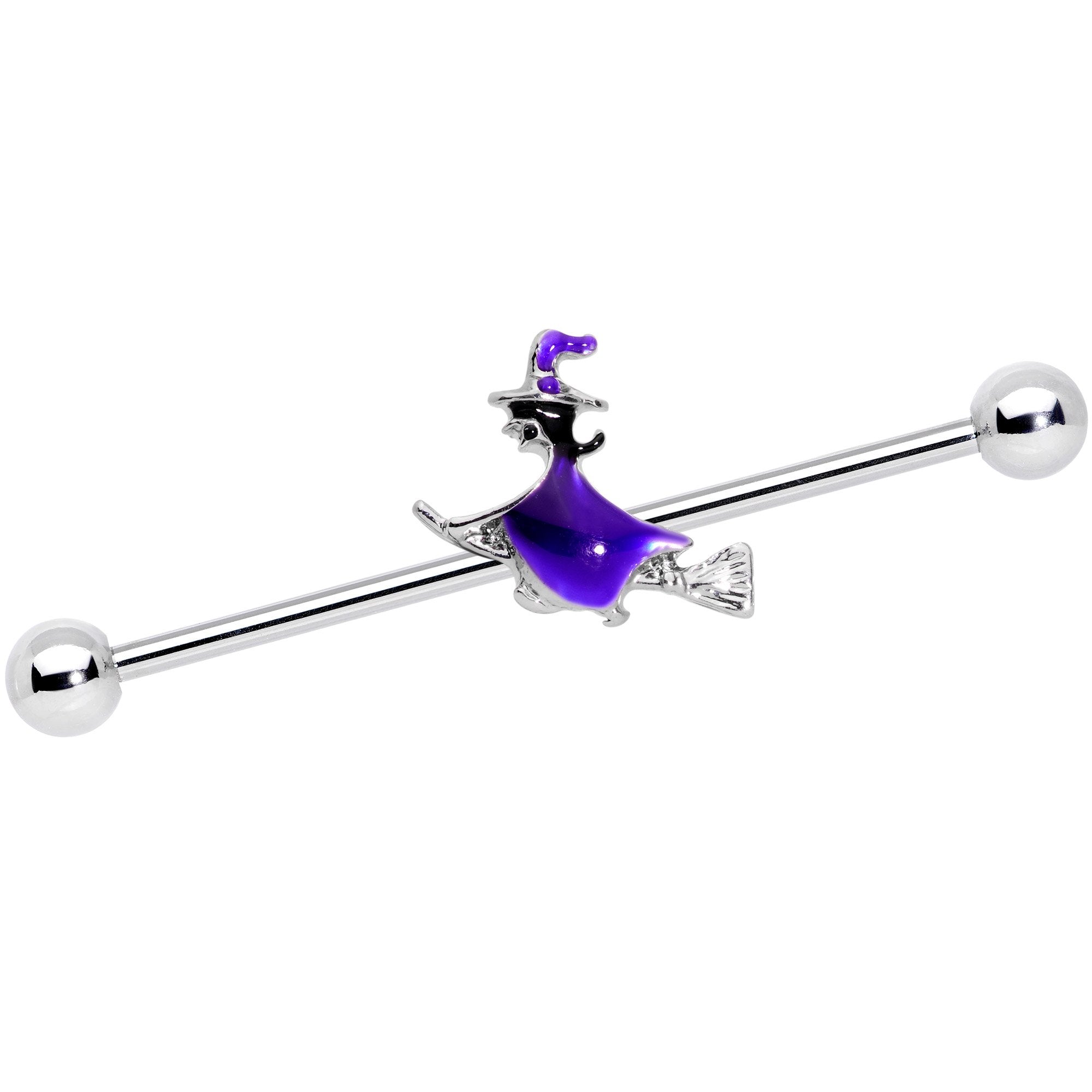 BodyCandy 14G Halloween Way of the Witch Barbell Industrial 38mm — main product shot
