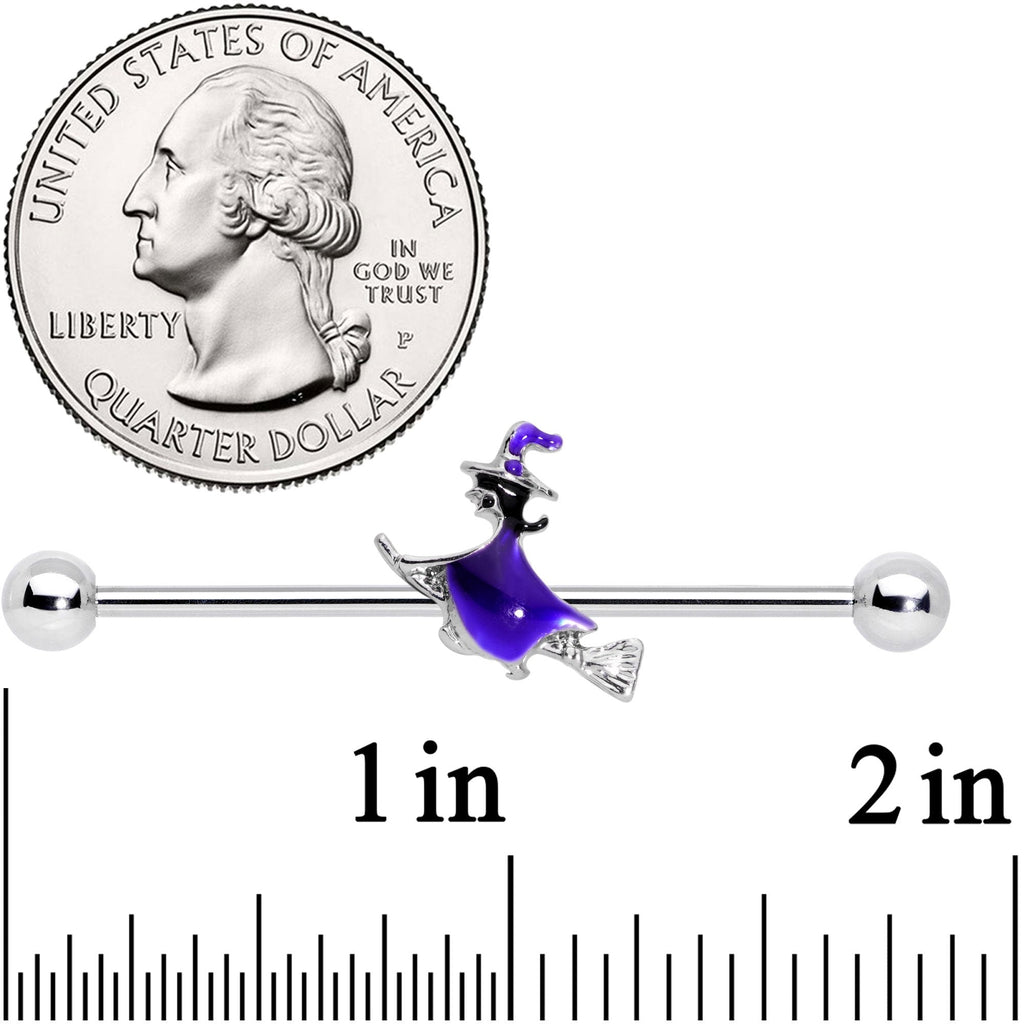 BodyCandy 14G Halloween Way of the Witch Barbell Industrial 38mm — detail and construction