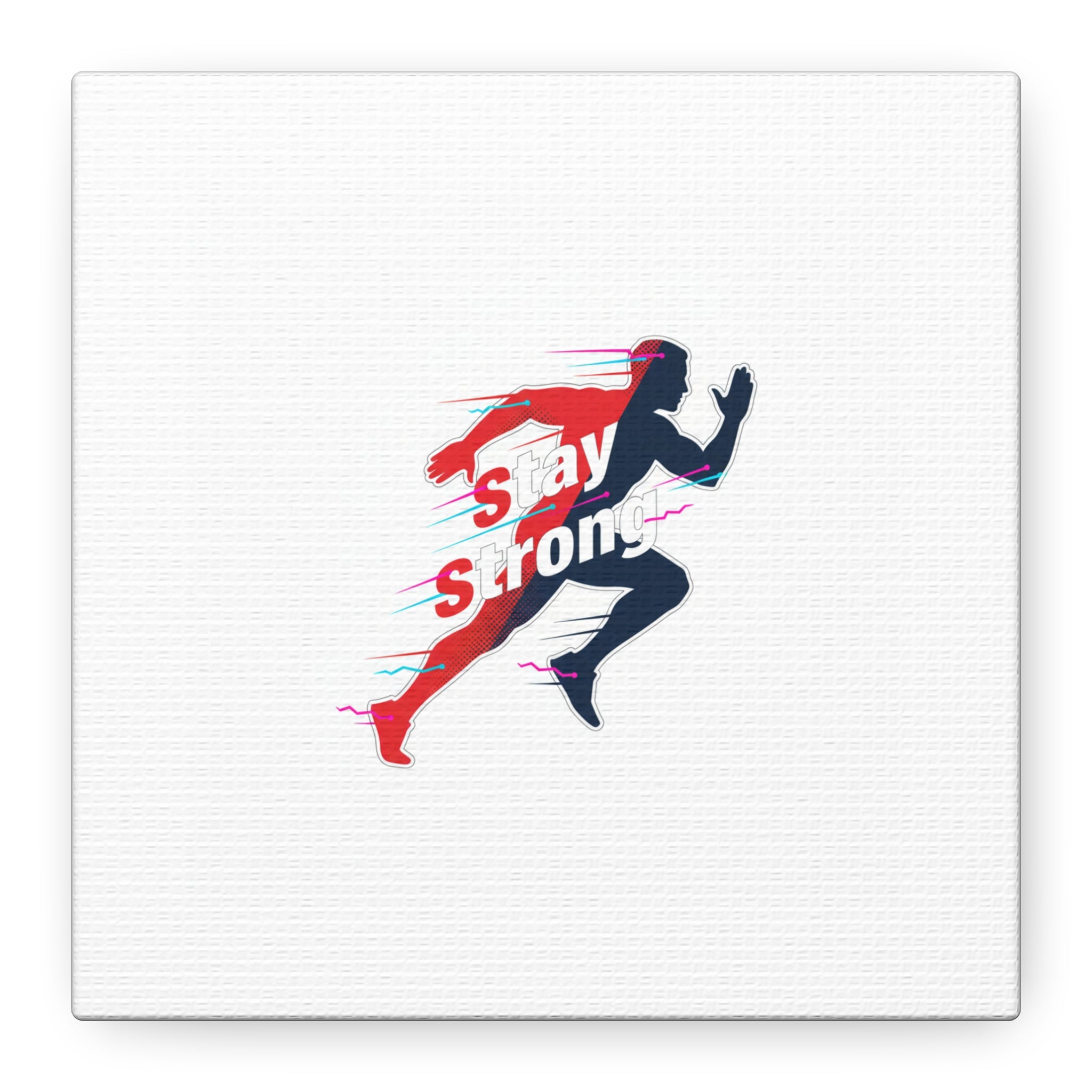 Stay Strong Runner Canvas | Fitness Motivation, Gym Wall Art