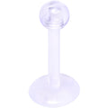 BodyCandy 16G 5/16 Clear Flexible Bioplast Labret Monroe Tragus Retainer — main product shot