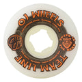 OJ Wheels Team Line Original Hardline 55mm 99a - White/Black/Orange (Set of 4) by Skates USA