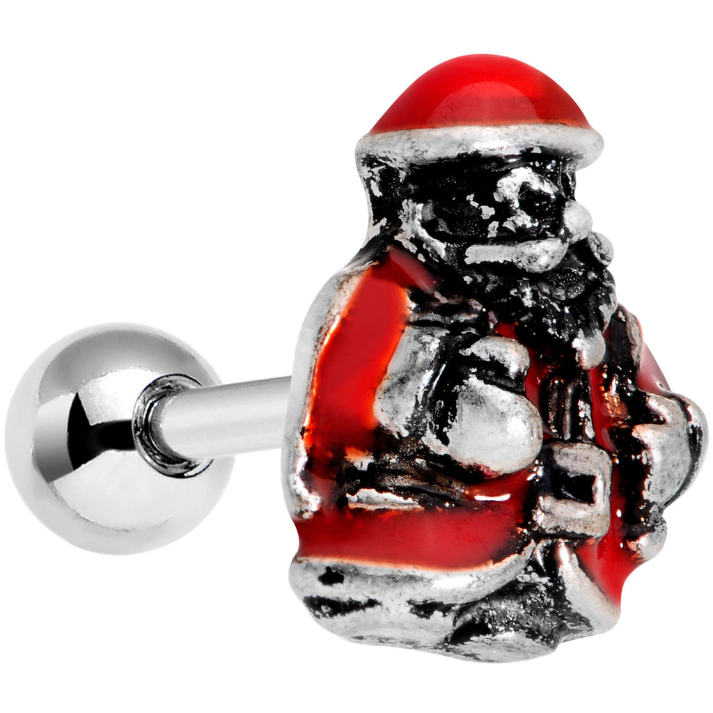BodyCandy 16G 1/4 Little Santa Claus Cartilage Tragus Earring — main product shot