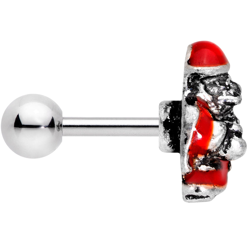 BodyCandy 16G 1/4 Little Santa Claus Cartilage Tragus Earring — lifestyle context
