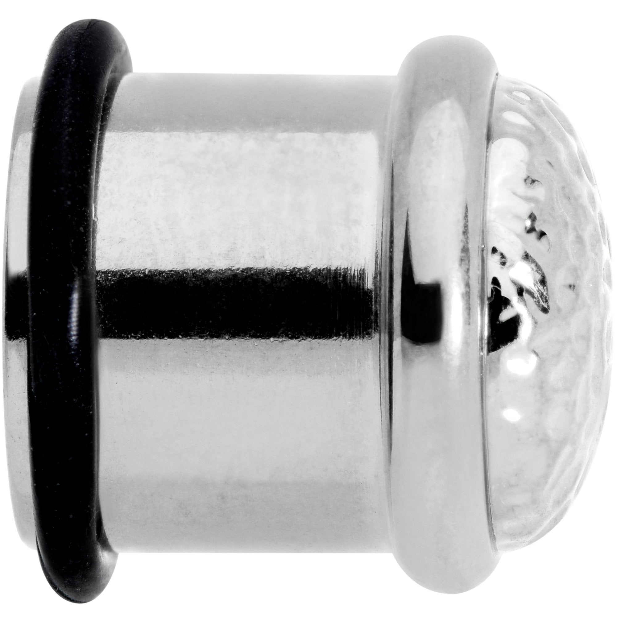 BodyCandy Hammered Finish Single Flare Plug Set 6mm to 16mm Sizes — branding close-up