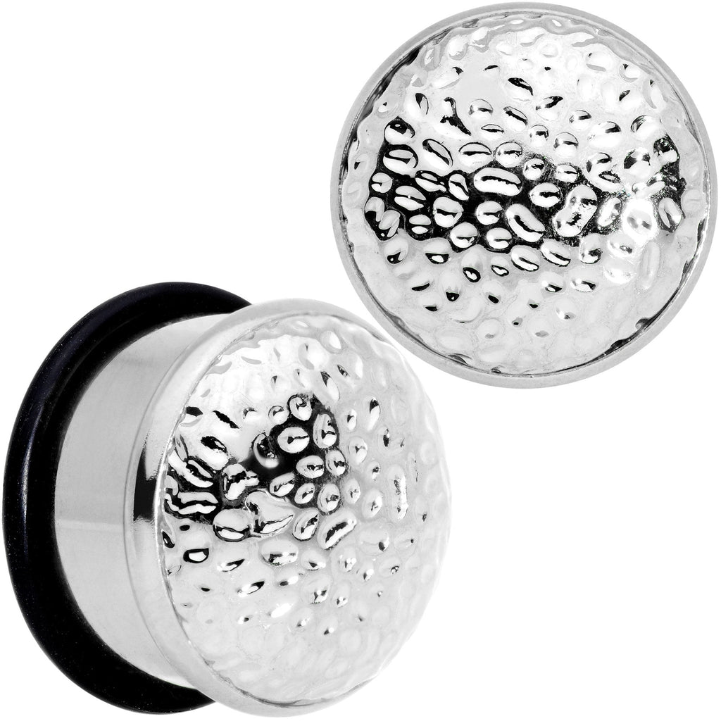 BodyCandy Hammered Finish Single Flare Plug Set 6mm to 16mm Sizes — detail and construction