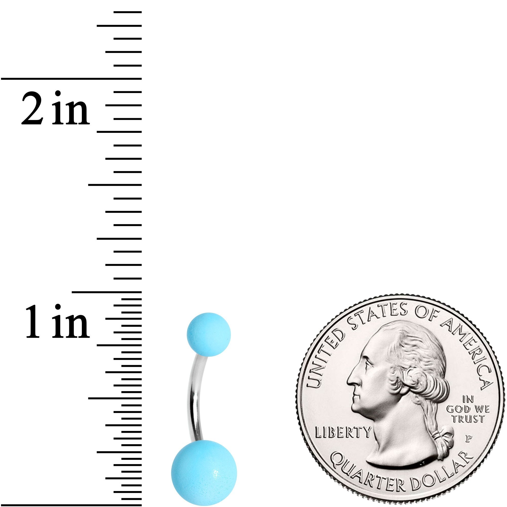 BodyCandy Got The Blues Belly Ring Set of 4 — packaging or label