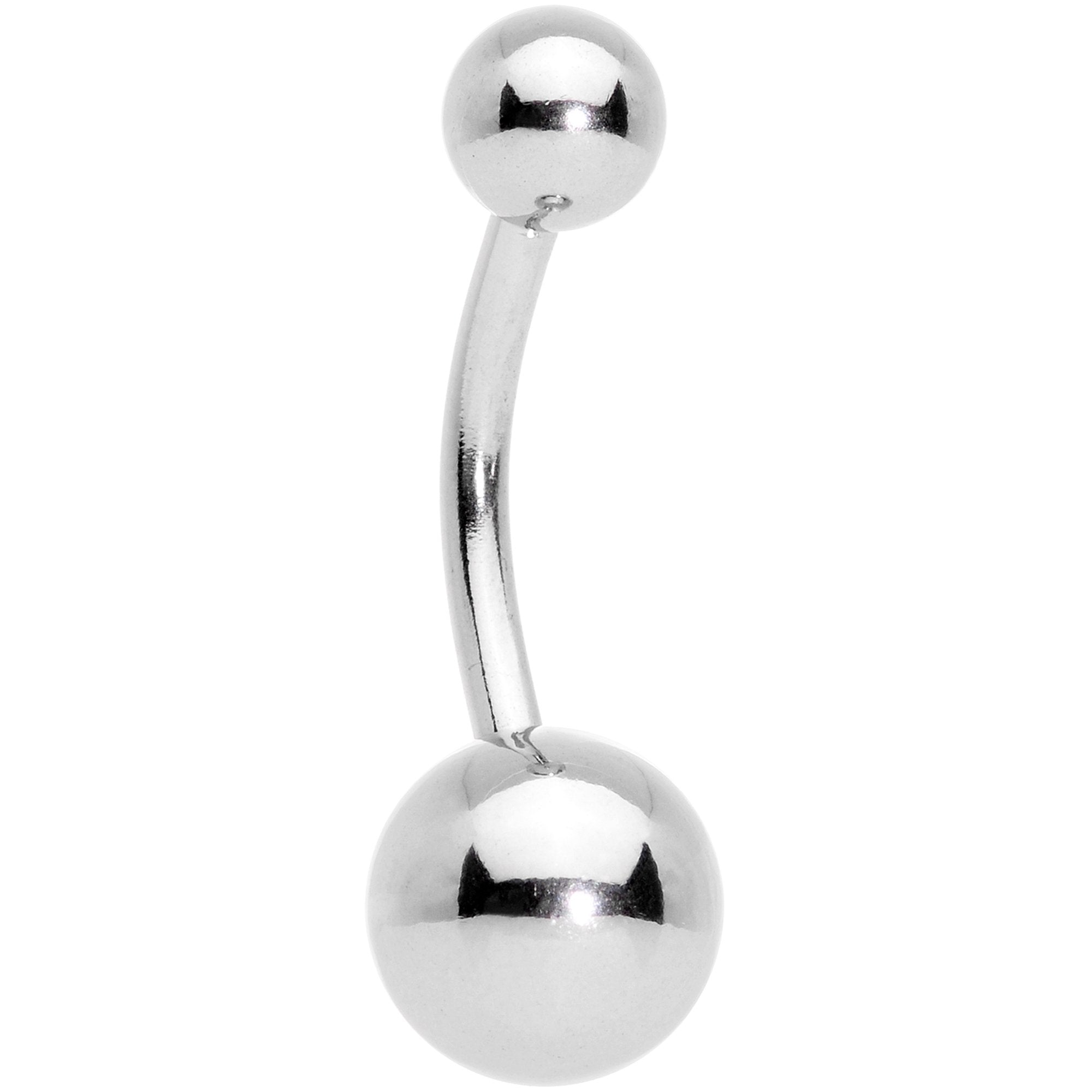 BodyCandy Clear Gem Gold Tone Winter Snowflake Belly Ring Set of 4 — alternate view