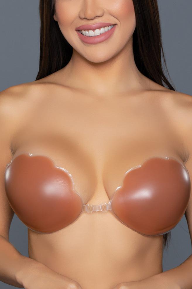 Love Spark Cove | Intimate Apparel, Pleasure Shop & Free Shipping 2317 Scalloped Edge Silicone Bra — detail close-up