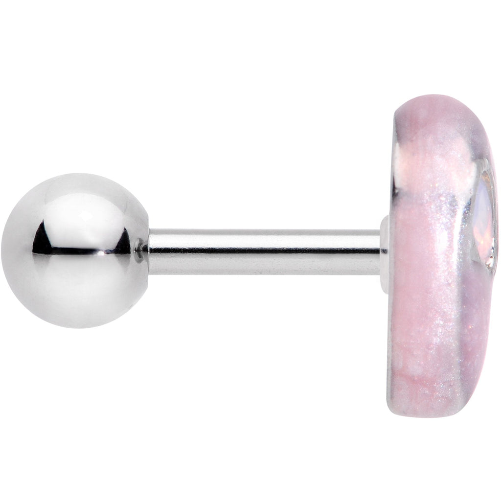 BodyCandy 16G 1/4 White Synthetic Opal Alien Tragus Cartilage Earring — lifestyle context