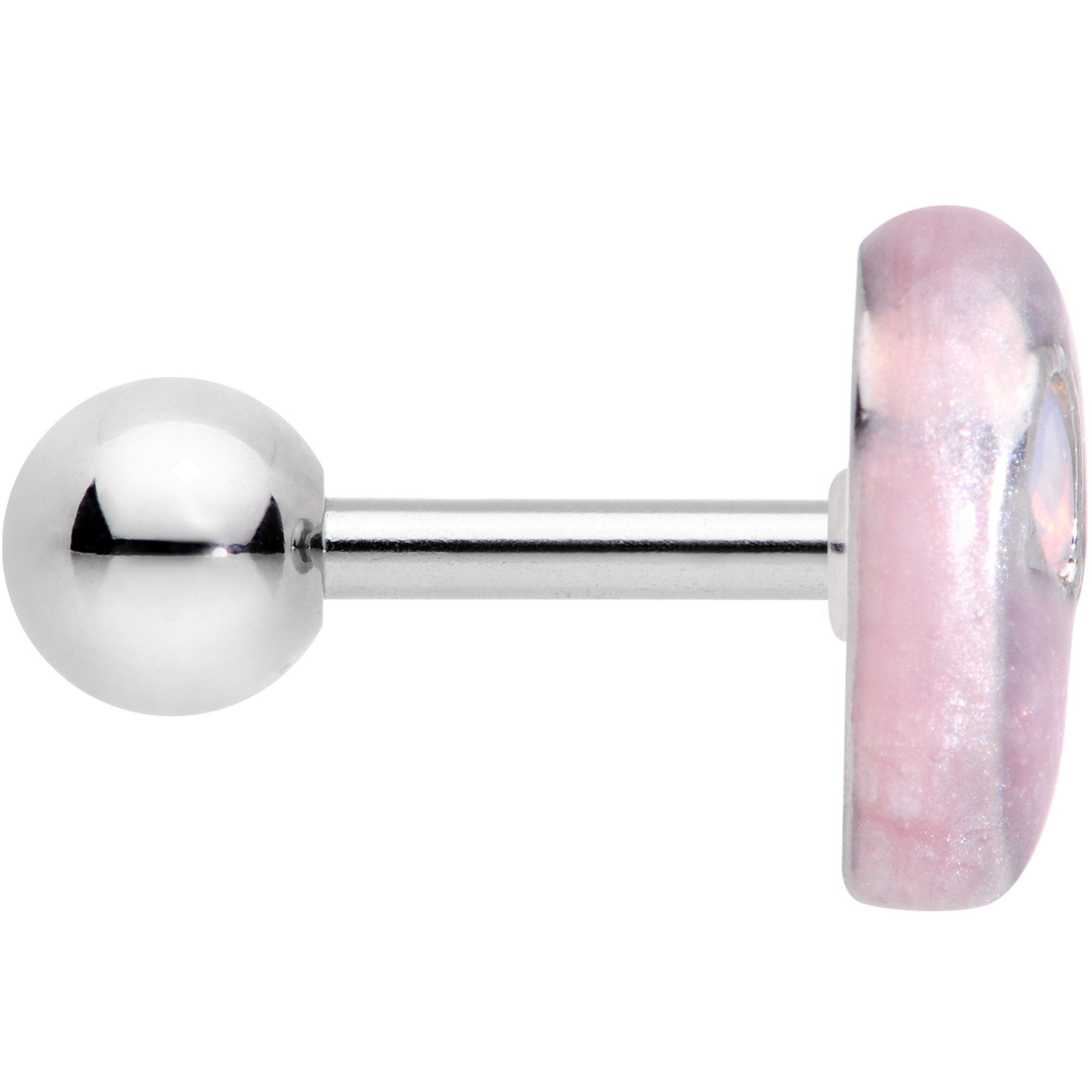 BodyCandy 16G 1/4 White Synthetic Opal Alien Tragus Cartilage Earring — lifestyle context