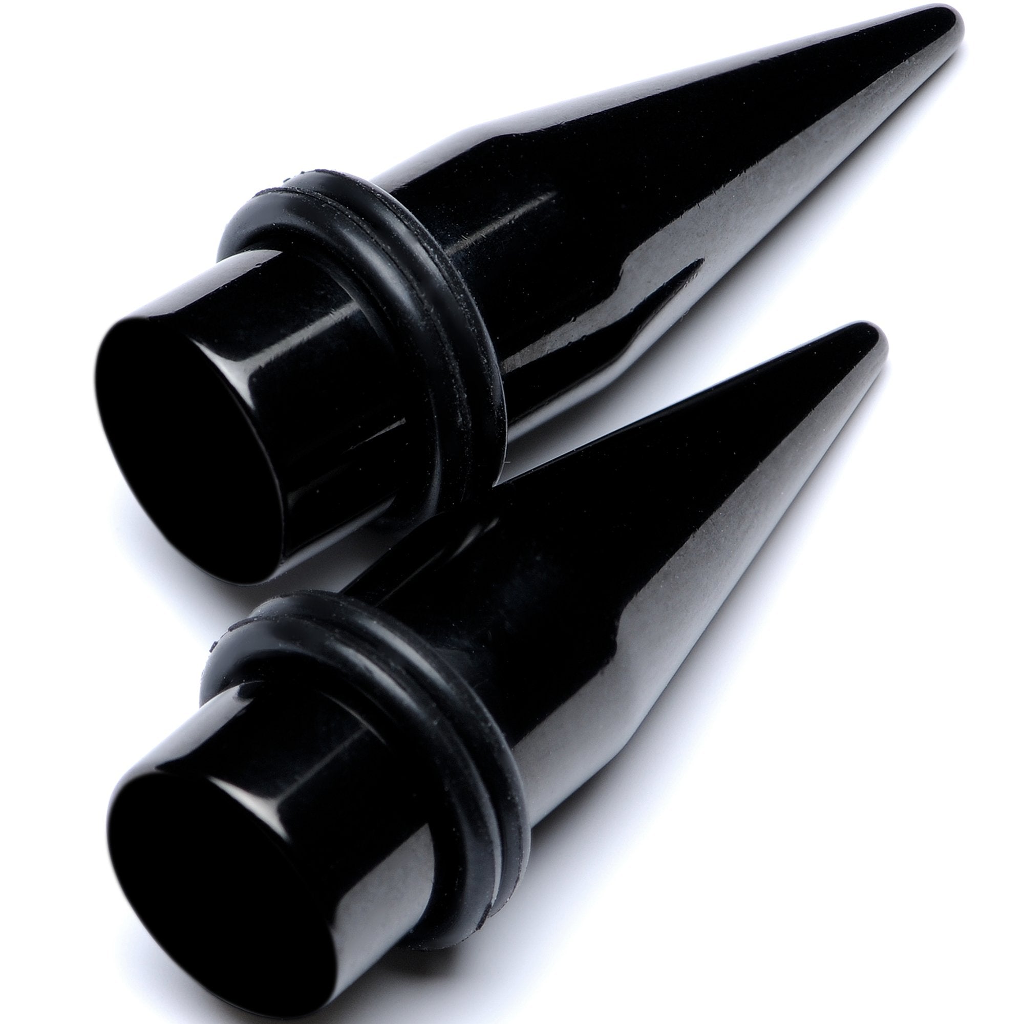 BodyCandy Black PVD Straight Plug and Taper Set Sizes 5mm to 10mm — detail and construction