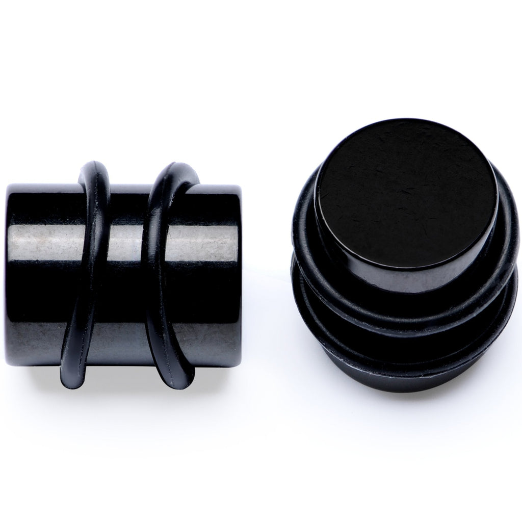 BodyCandy Black PVD Straight Plug and Taper Set Sizes 5mm to 10mm — lifestyle context