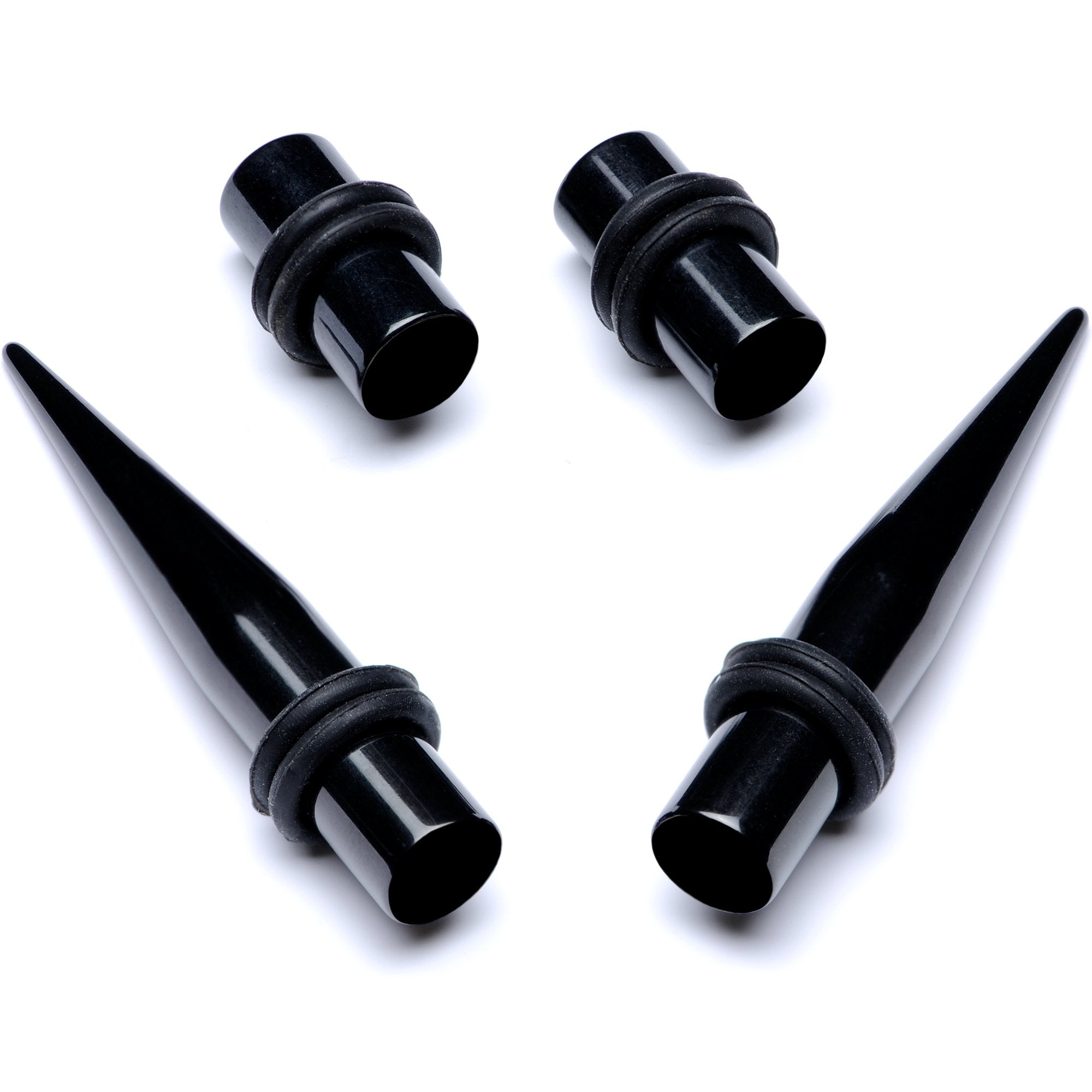 BodyCandy Black PVD Straight Plug and Taper Set Sizes 5mm to 10mm — packaging or label