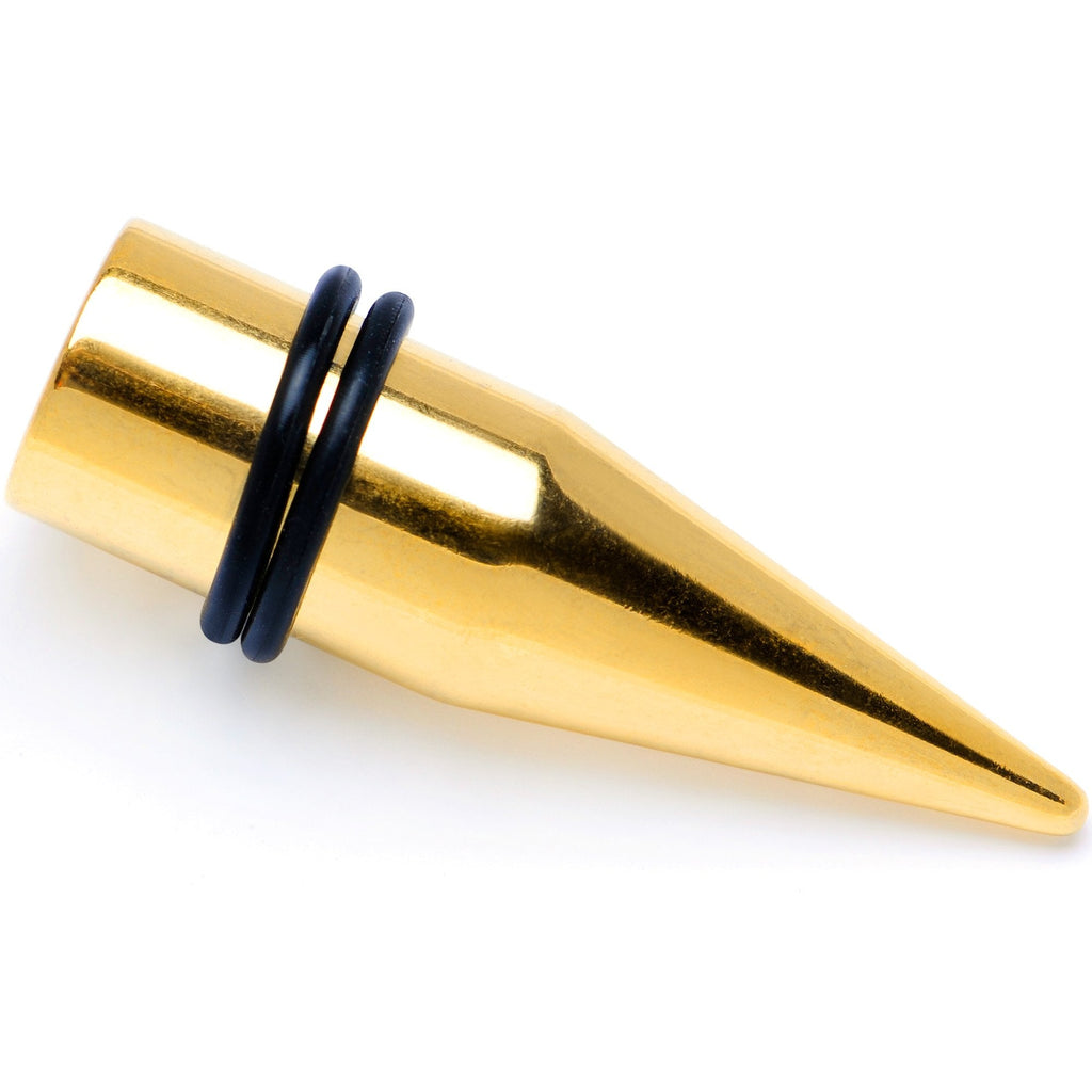 BodyCandy Gold Tone PVD Straight Plug and Taper Set Sizes 5mm to 10mm — lifestyle context