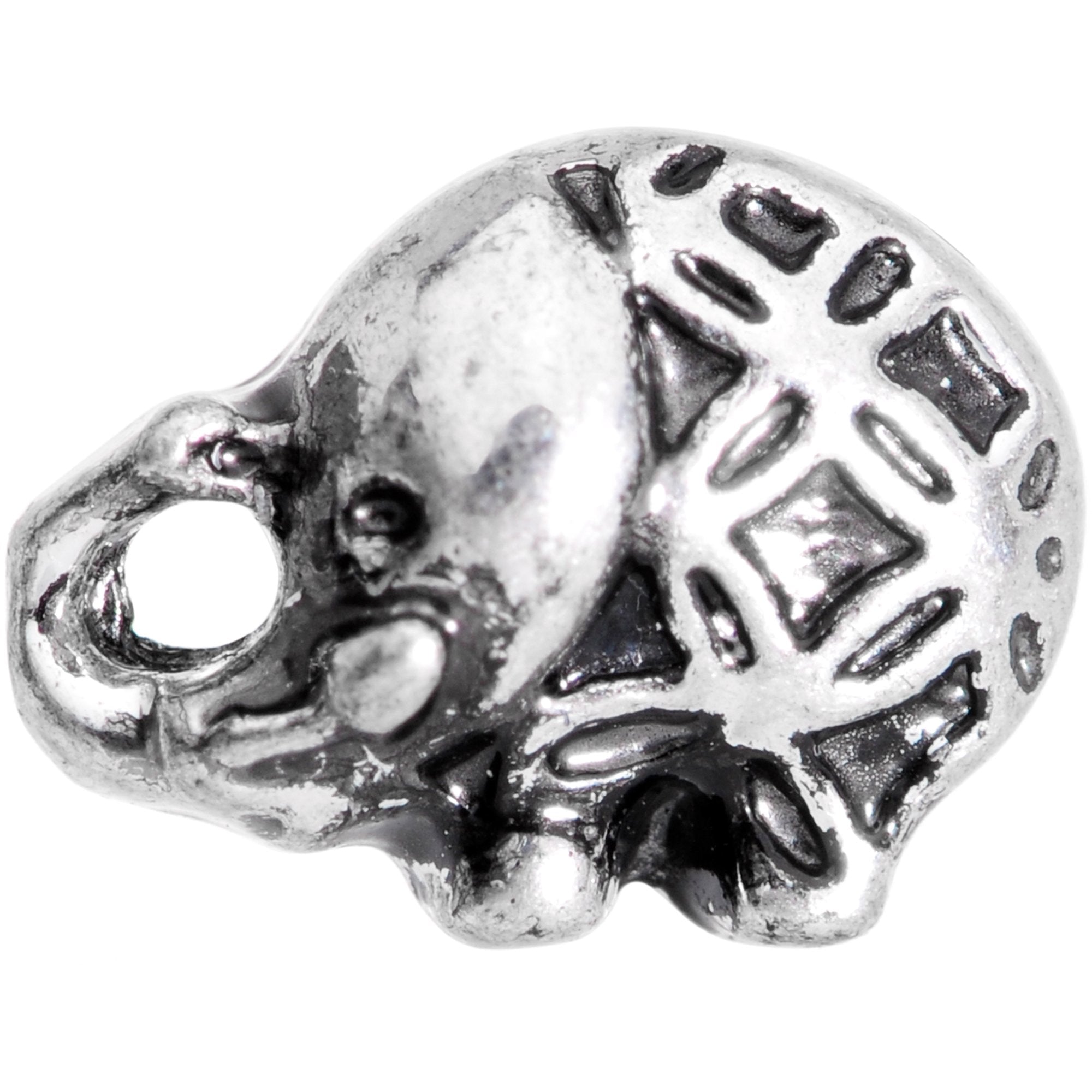 BodyCandy 16G 1/4 Join the Circus Elephant Cartilage Tragus Earring — detail and construction