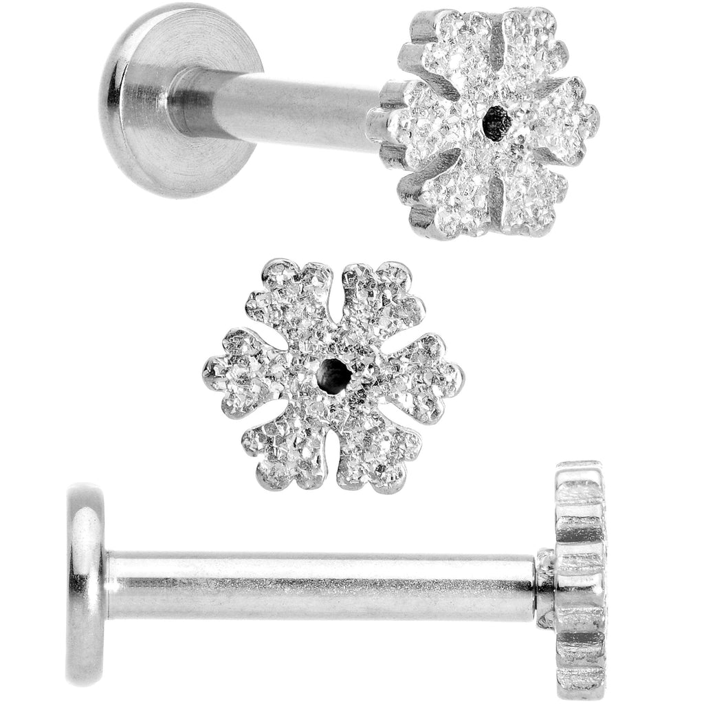 BodyCandy 16G 5/16 Gem Holiday Cartilage Tragus Earring Curation Set of 3 — lifestyle context