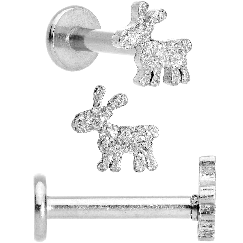 BodyCandy 16G 5/16 Gem Holiday Cartilage Tragus Earring Curation Set of 3 — alternate view