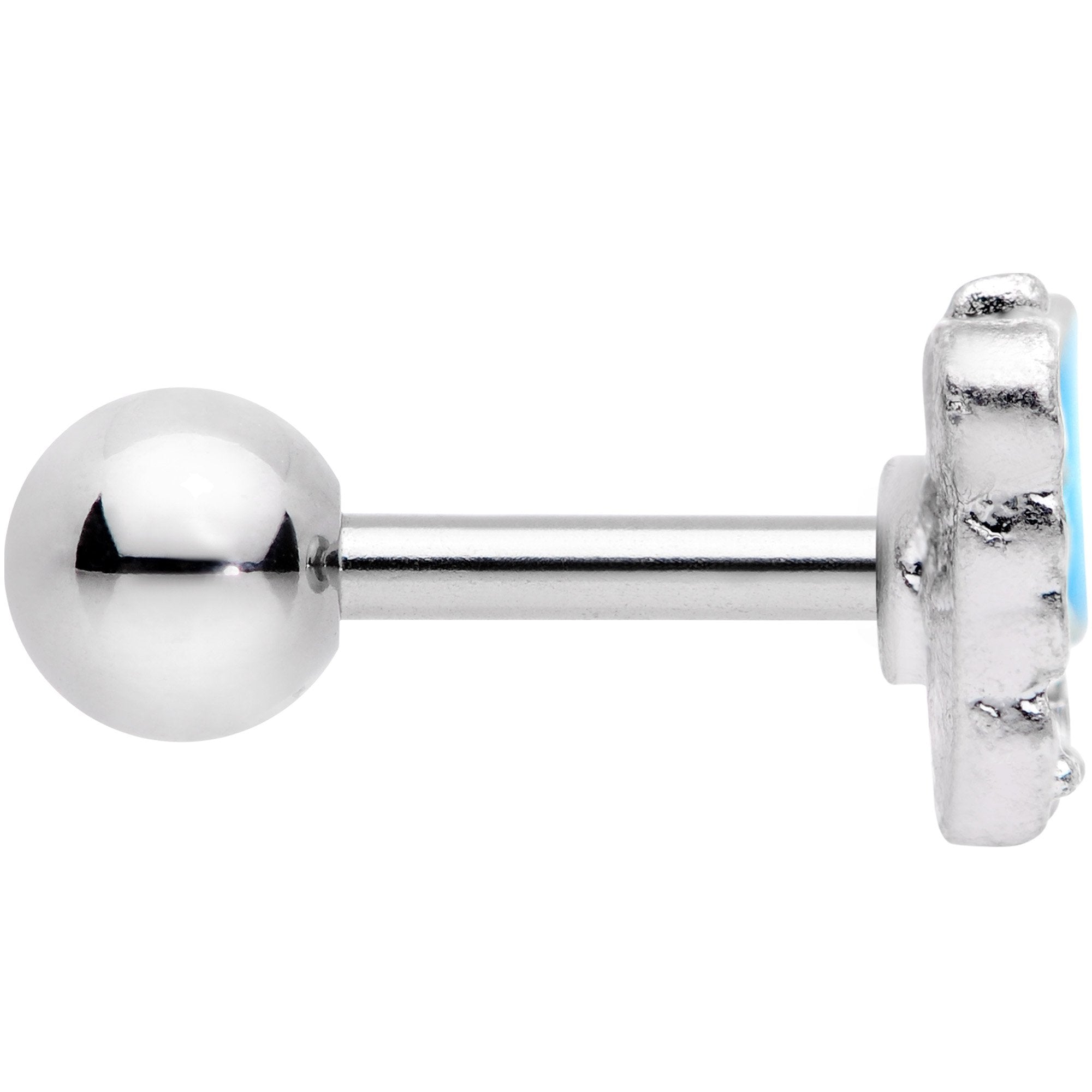 BodyCandy 16G 1/4 Clear Gem Blue White Butterfly Cartilage Tragus Earring — lifestyle context