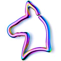 BodyCandy 16G 5/16 Rainbow Darling Doggy Cartilage Closure Ring — main product shot