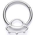 BodyCandy 16G 3/8 Alien Spaceship Hinged Segment Ring — main product shot