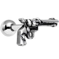 BodyCandy 16G 1/4 Clear Gem Rockin' Revolver Gun Cartilage Tragus Earring — main product shot