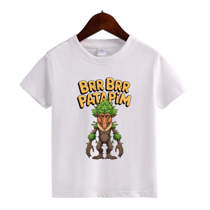 Pasimax Italian Meme Character T-Shirt for Kids — color detail