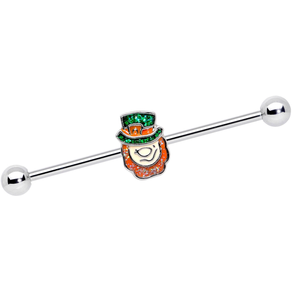 BodyCandy 14G St Patricks Day Leprechaun Barbell Industrial 38mm — main product shot