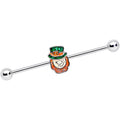 BodyCandy 14G St Patricks Day Leprechaun Barbell Industrial 38mm — main product shot