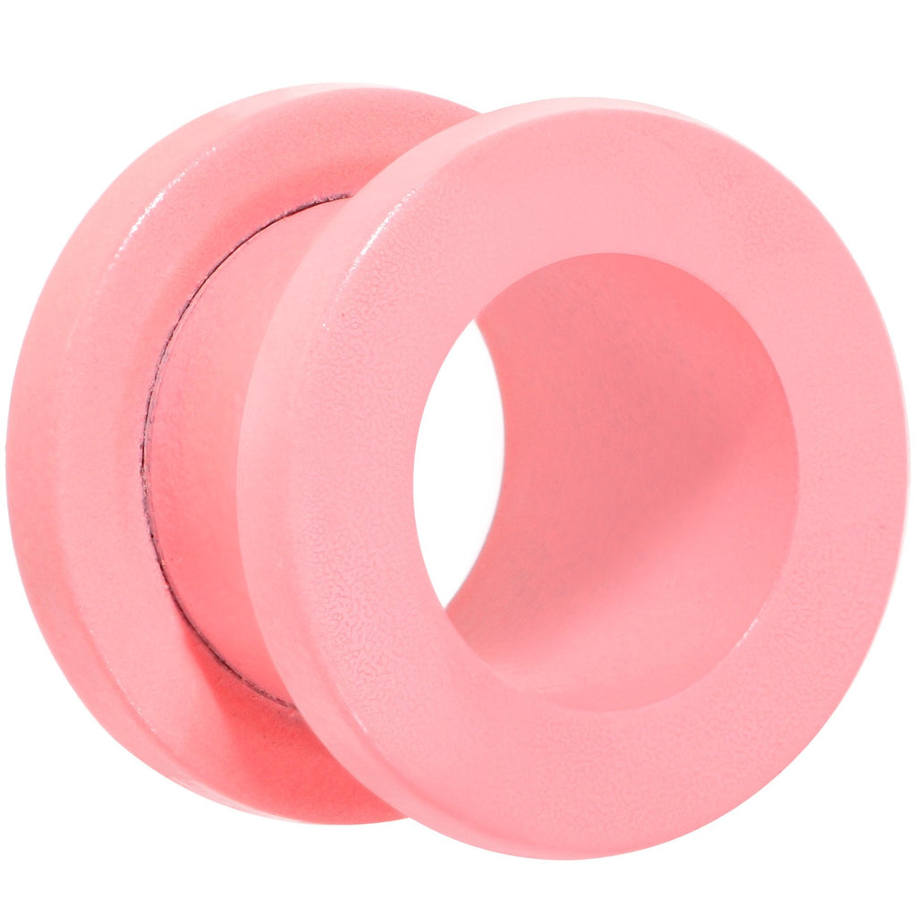 BodyCandy Sweet Pastel Pink Screw Fit Tunnel Plug Set 16G to 19mm — lifestyle context