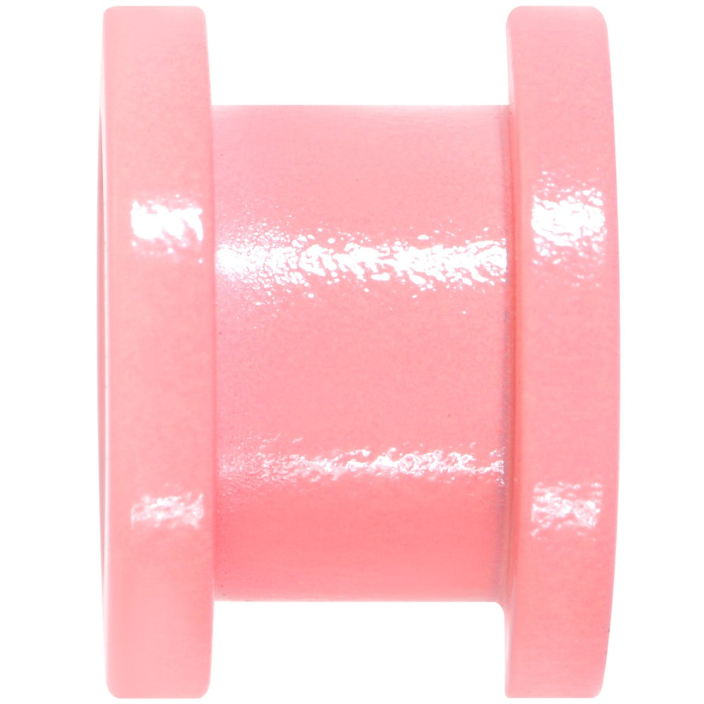 BodyCandy Sweet Pastel Pink Screw Fit Tunnel Plug Set 16G to 19mm — branding close-up