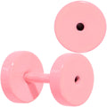 BodyCandy Sweet Pastel Pink Screw Fit Tunnel Plug Set 16G to 19mm — branding close-up