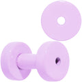 BodyCandy Sweet Pastel Purple Screw Fit Tunnel Plug Set 16G to 19mm — color variant