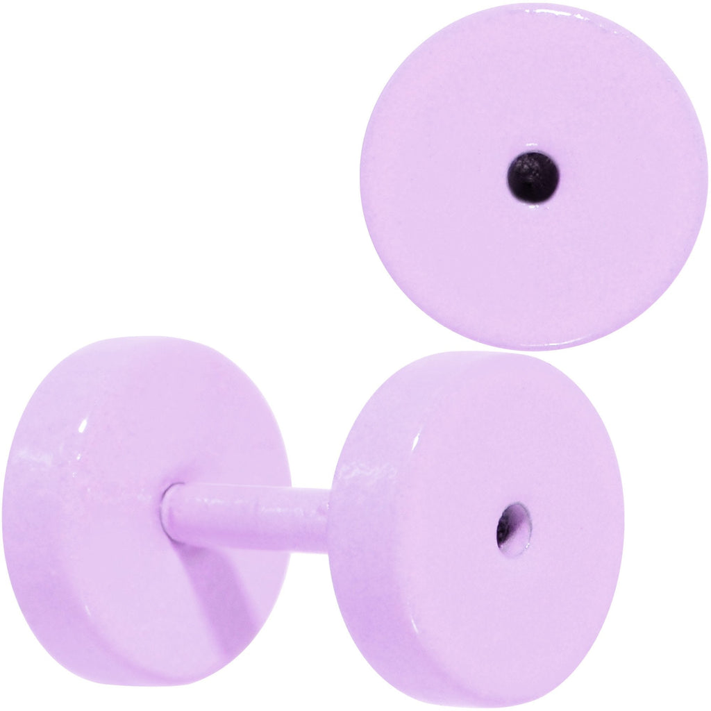 BodyCandy Sweet Pastel Purple Screw Fit Tunnel Plug Set 16G to 19mm — lifestyle context